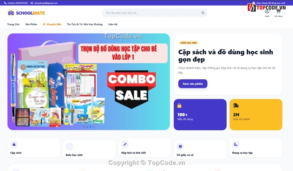 đồ án bán sách,Website bán đồ dùng,bán